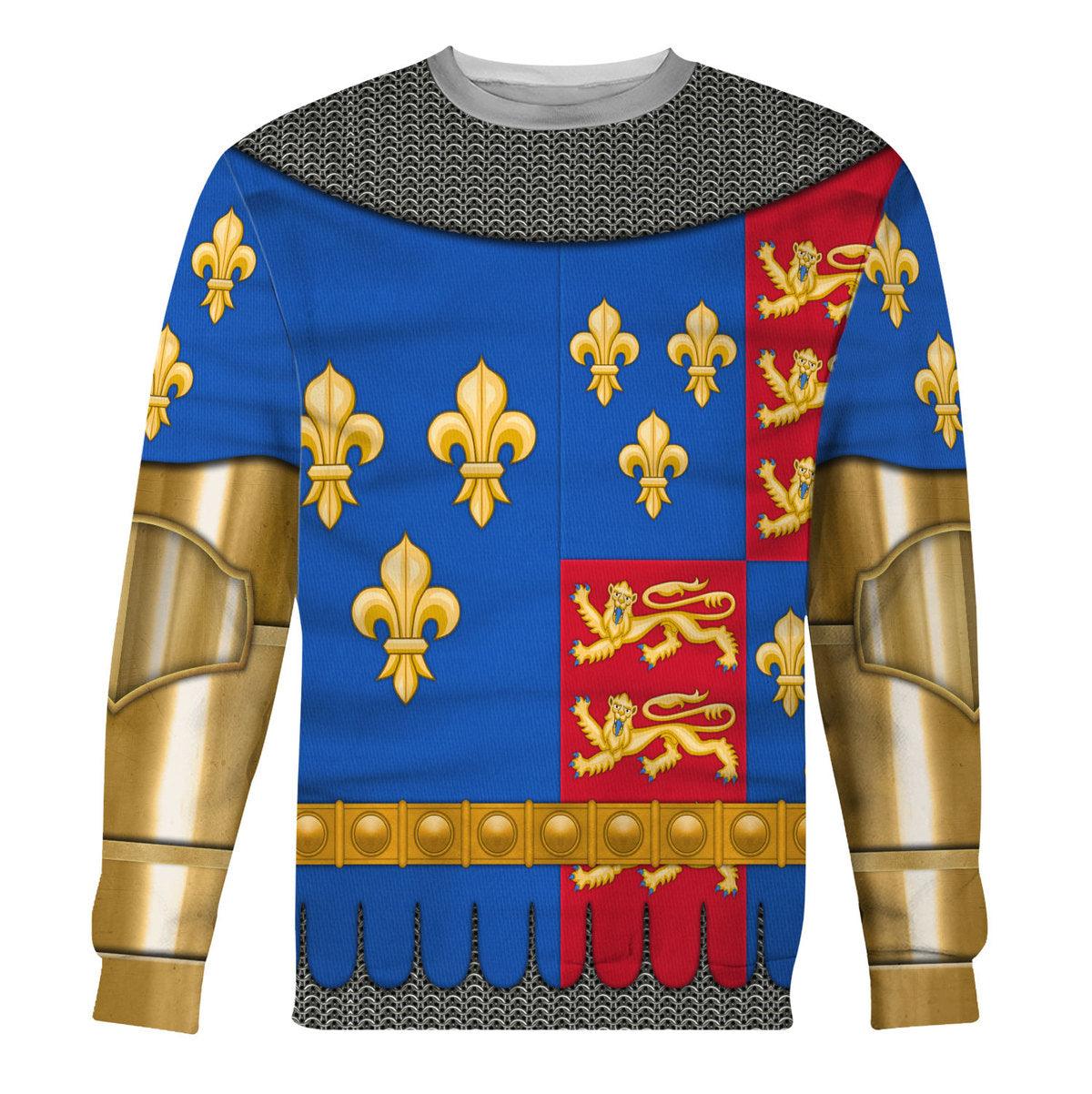 Gearhomie Henry VI Of England Amour Knights Costume Hoodie Sweatshirt T-Shirt Tracksuit - Gearhomie.com