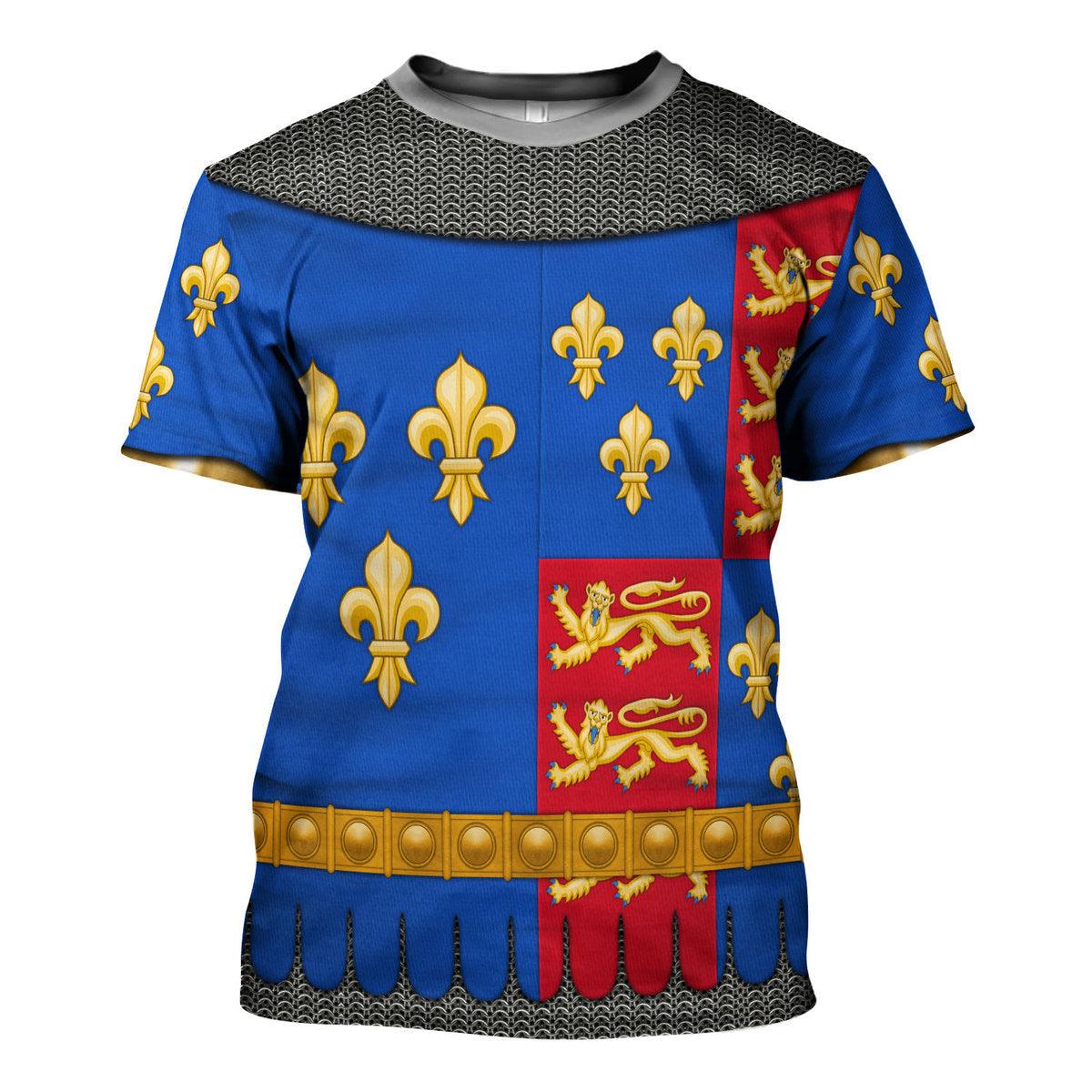 Gearhomie Henry VI Of England Amour Knights Costume Hoodie Sweatshirt T-Shirt Tracksuit - Gearhomie.com