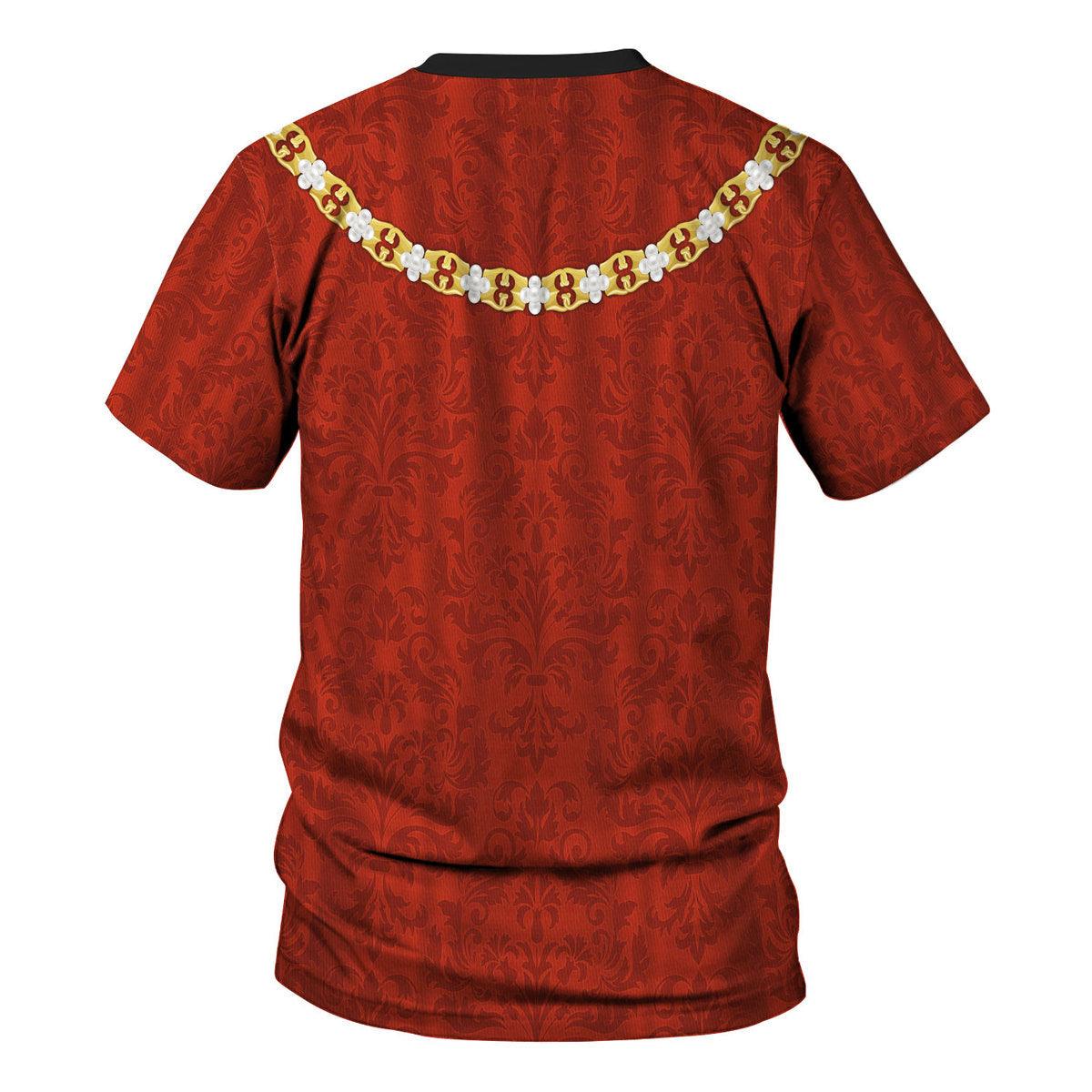 Gearhomie Henry VII of England Costume Hoodie Sweatshirt T-Shirt Tracksuit - Gearhomie.com