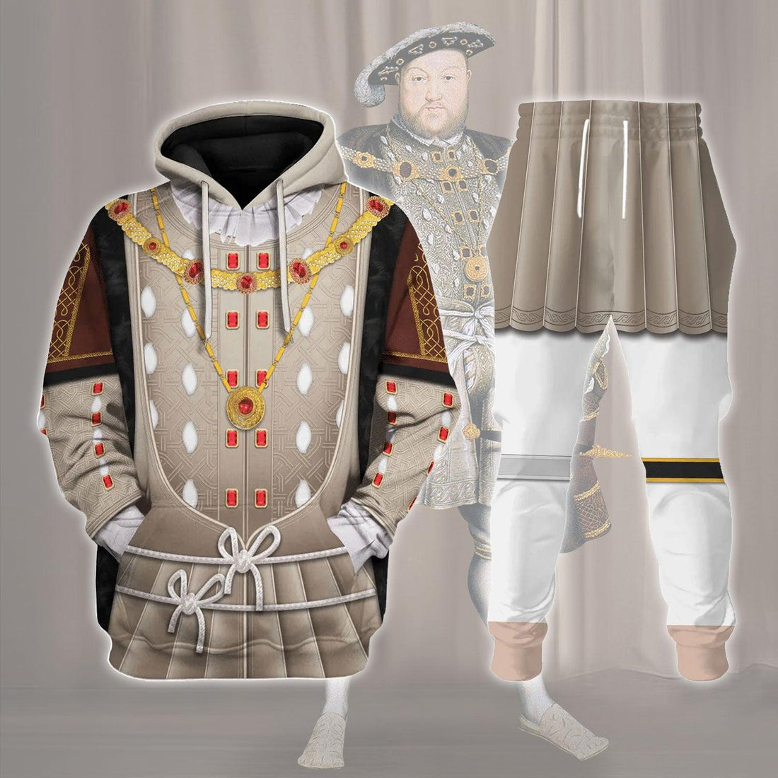  CustomsPig Henry VIII King of England Costume Hoodie Sweatshirt T-Shirt Tracksuit -  CustomsPig.com