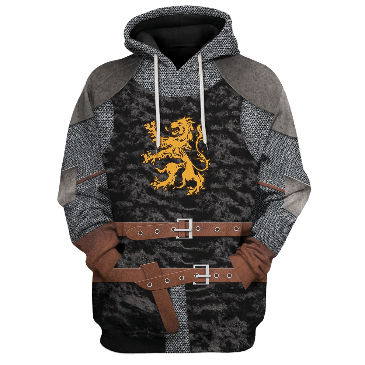 Gearhomie Heraldic Knight Black Costume Hoodie Sweatshirt T-Shirt Tracksuit - Gearhomie.com