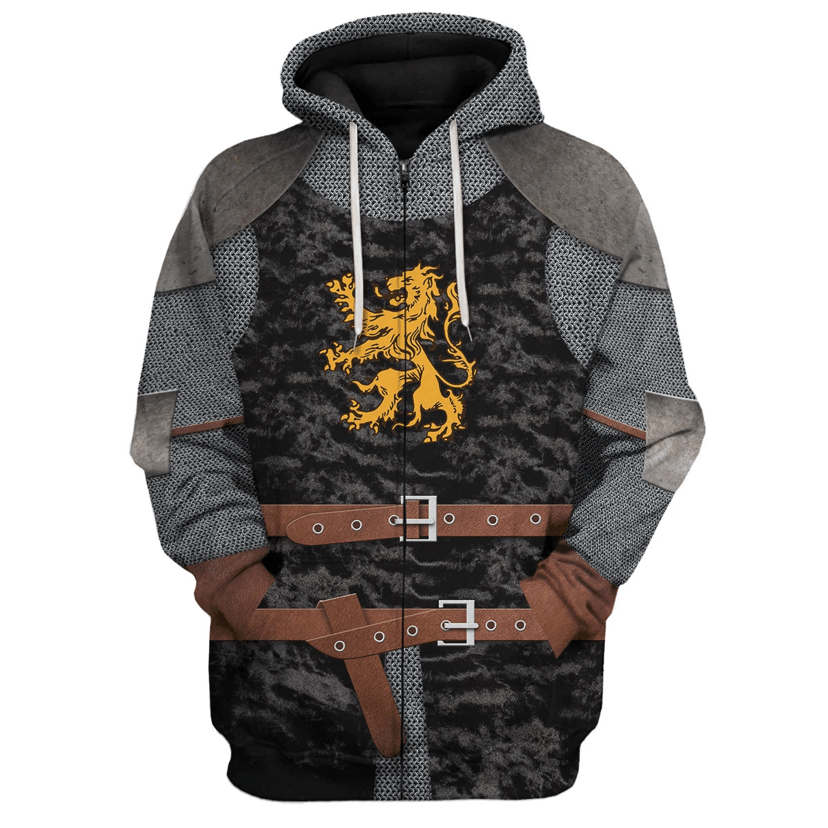 Gearhomie Heraldic Knight Black Costume Hoodie Sweatshirt T-Shirt Tracksuit - Gearhomie.com