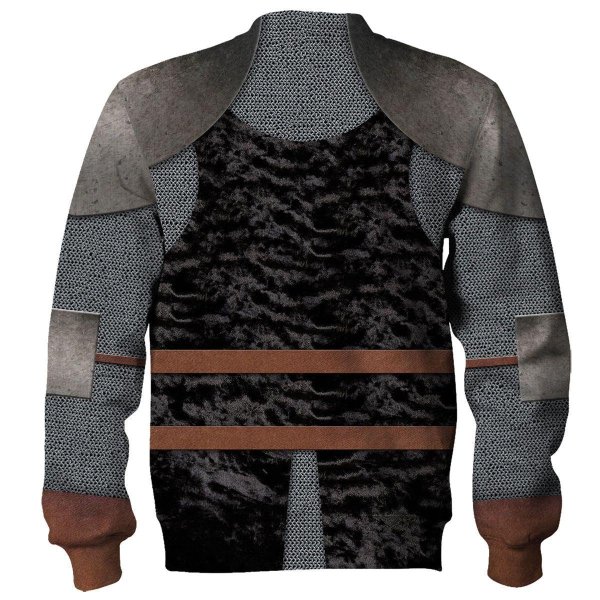 Gearhomie Heraldic Knight Black Costume Hoodie Sweatshirt T-Shirt Tracksuit - Gearhomie.com