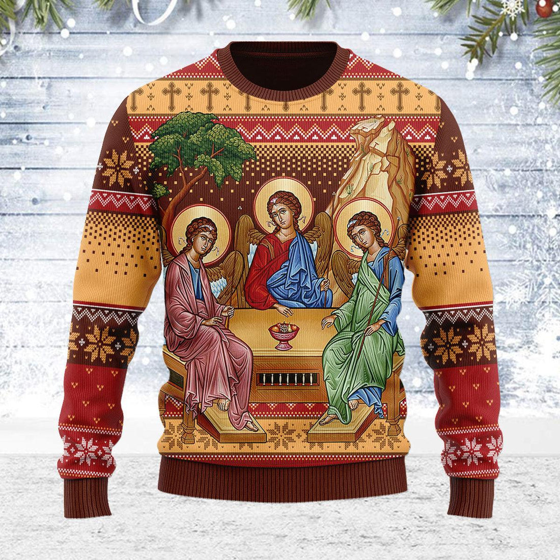 CustomsPig Holy Trinity Christmas Sweater - CustomsPig.com