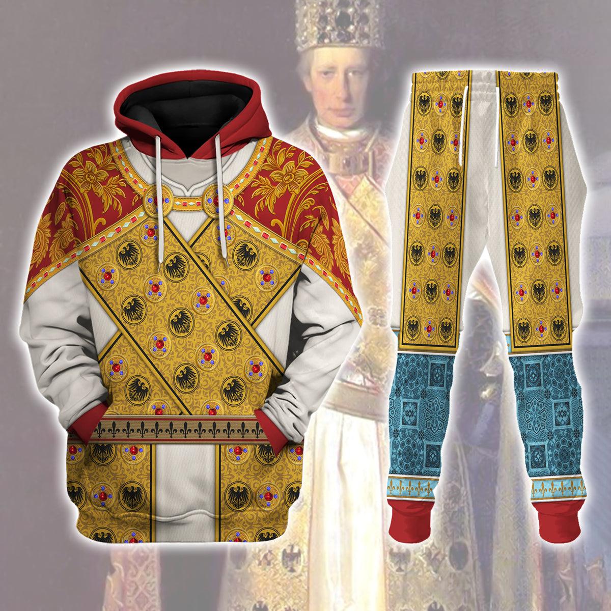 Gearhomie Imperial Dress of Holy Roman Emperor Costume Hoodie Sweatshirt T-Shirt Tracksuit - Gearhomie.com