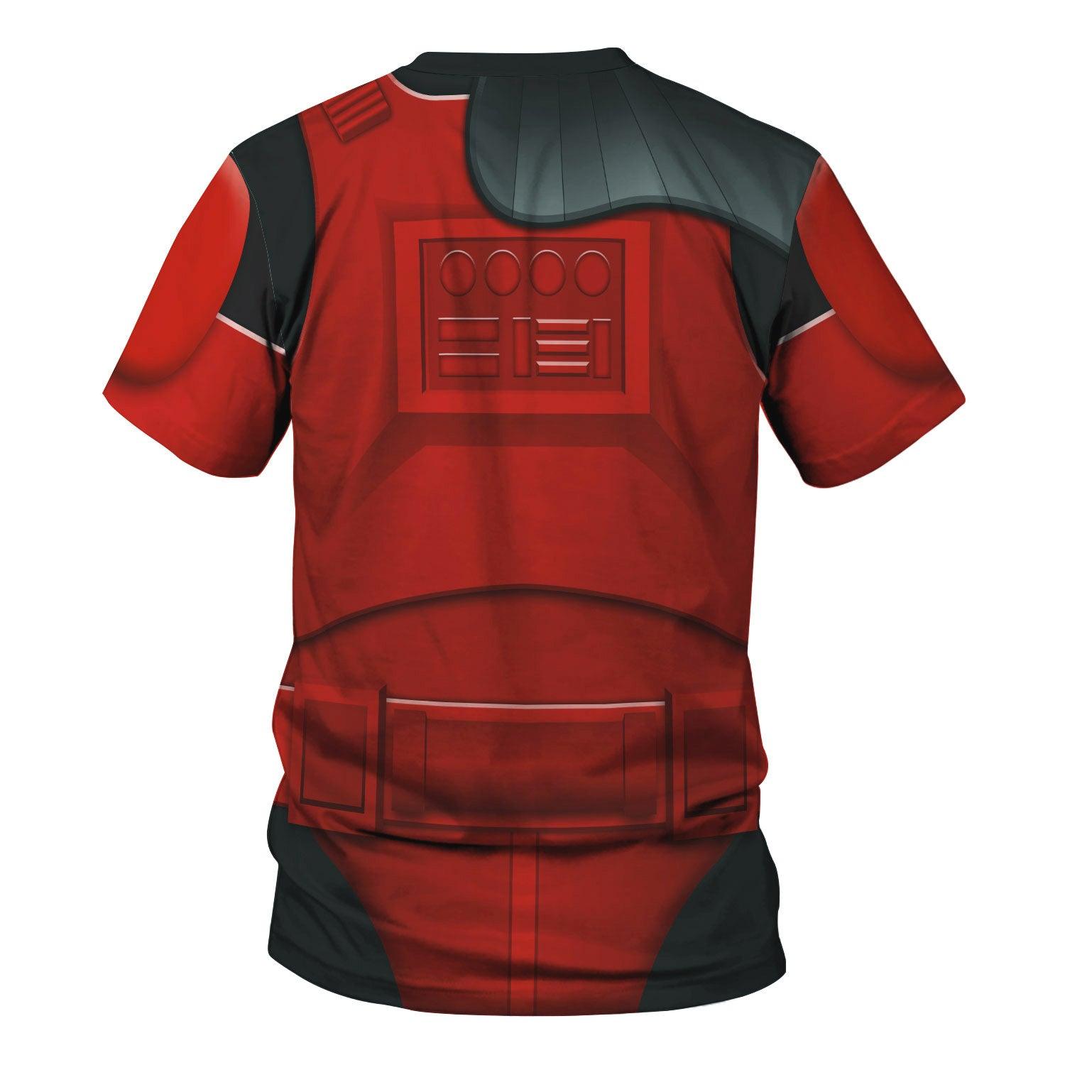 CustomsPig Imprerial Crimson Stormtrooper Costume Hoodie Sweatshirt T-Shirt Sweatpants - CustomsPig.com