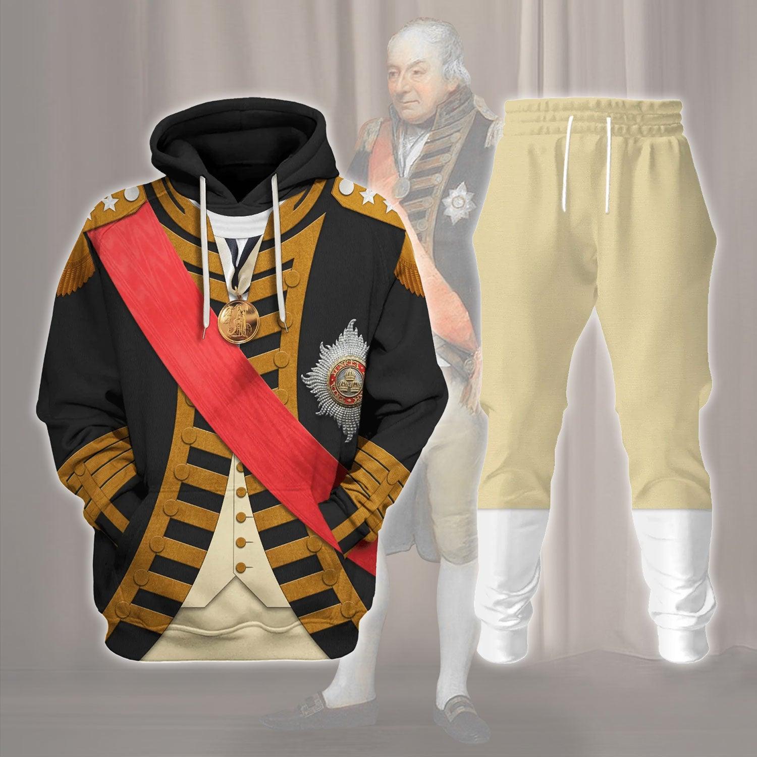 Gearhomie John Jervis 1st Earl of St Vincent Costume Hoodie Sweatshirt T-Shirt Tracksuit - Gearhomie.com