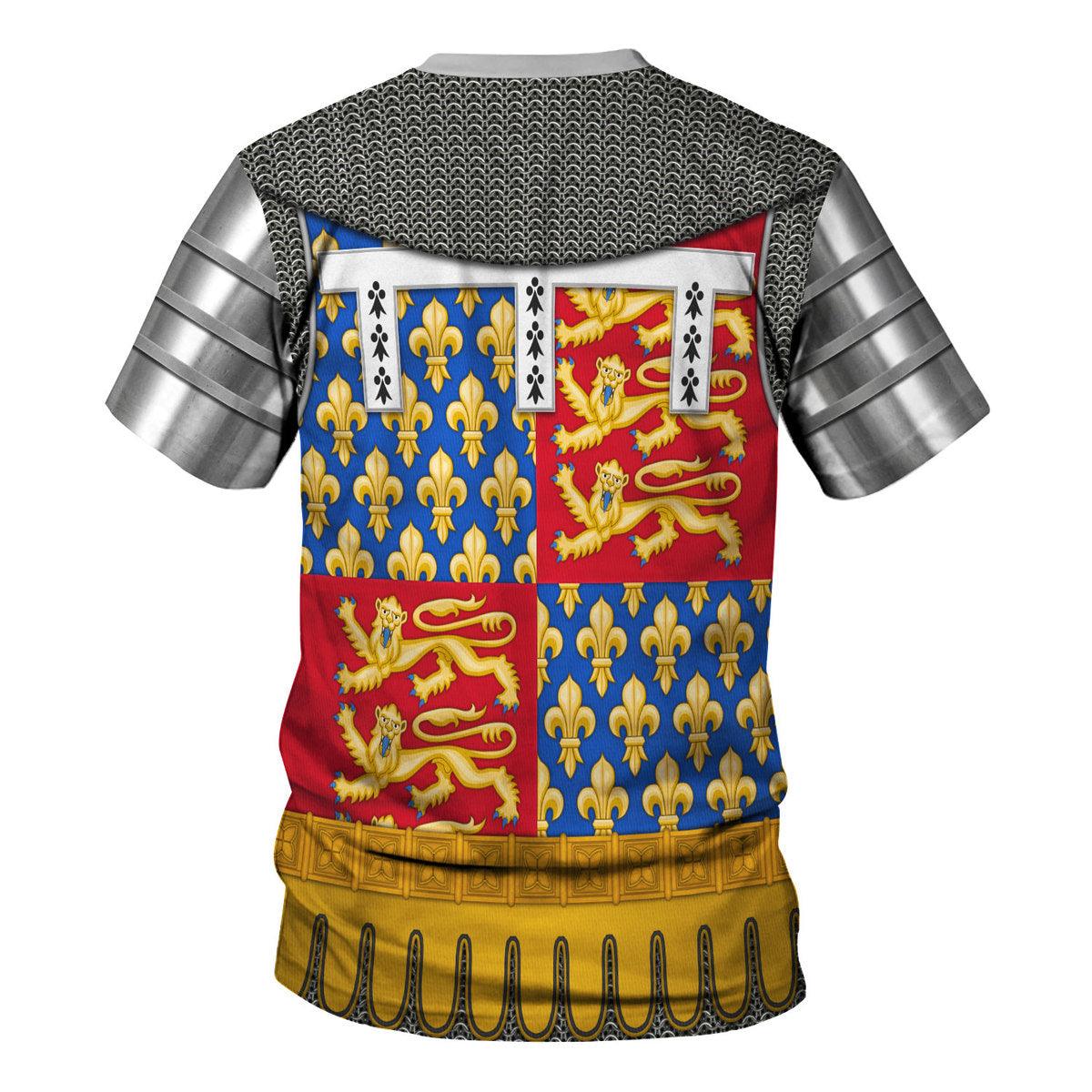 Gearhomie John of Gaunt, Duke of Lancaster Amour Knights Costume Hoodie Sweatshirt T-Shirt Tracksuit - Gearhomie.com