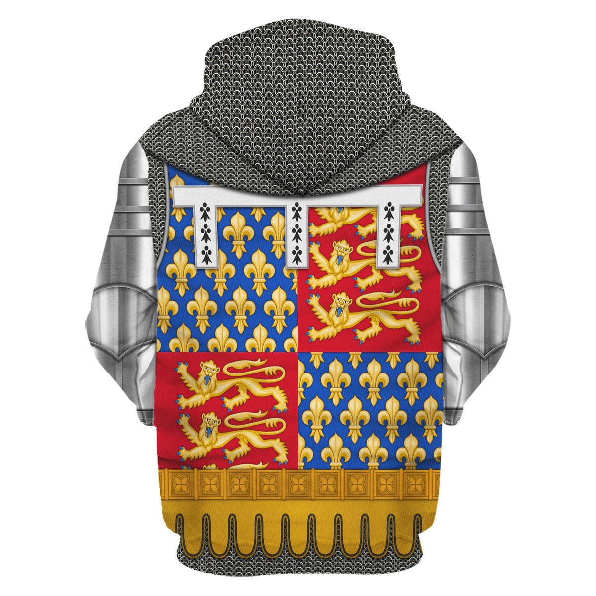 CustomsPig John of Gaunt, Duke of Lancaster Amour Knights Costume Hoodie Sweatshirt T-Shirt Tracksuit - CustomsPig.com