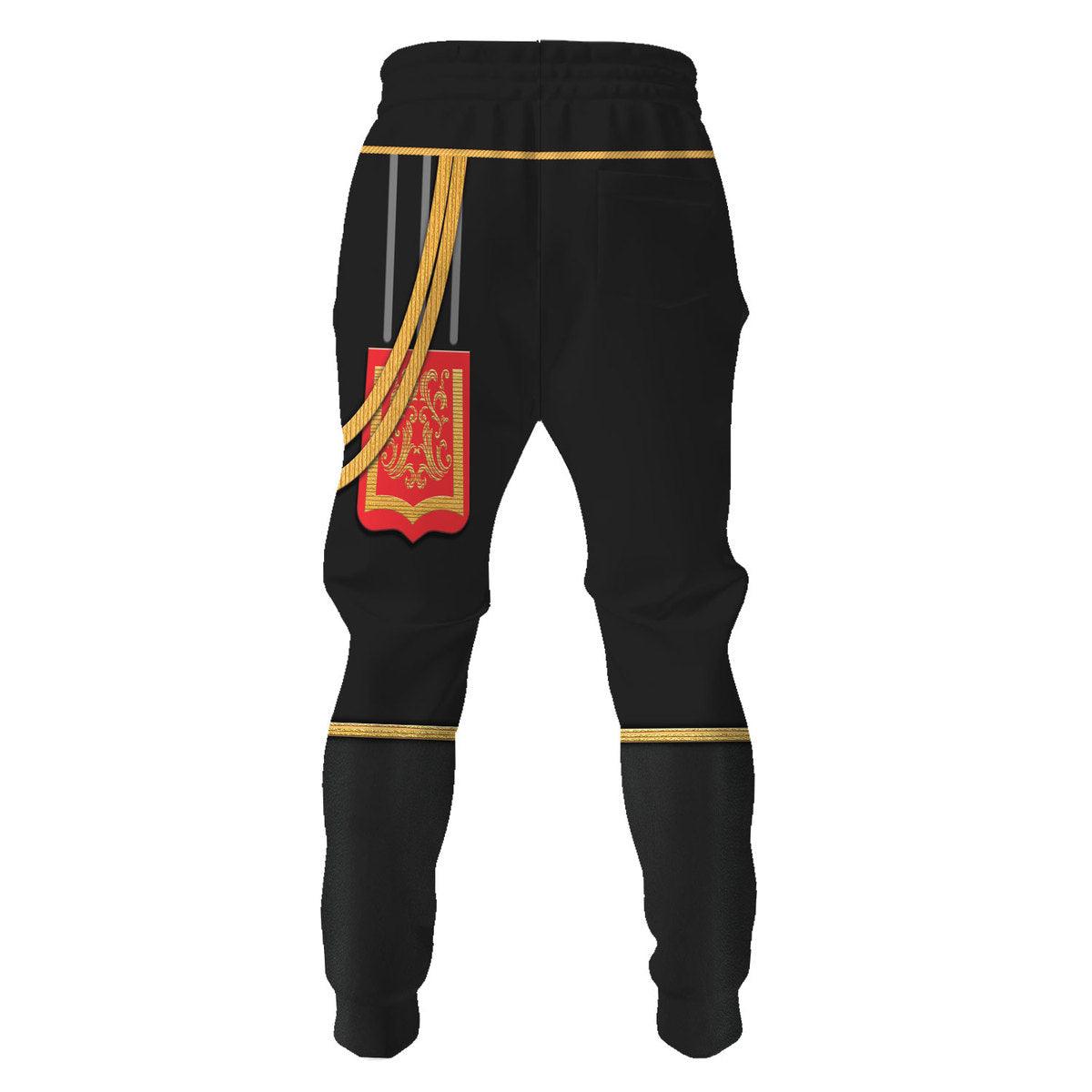 Gearhomie Kaiser Wilhelm I in a Hussar's Uniform German Emperor Costume Hoodie Sweatshirt T-Shirt Tracksuit - Gearhomie.com