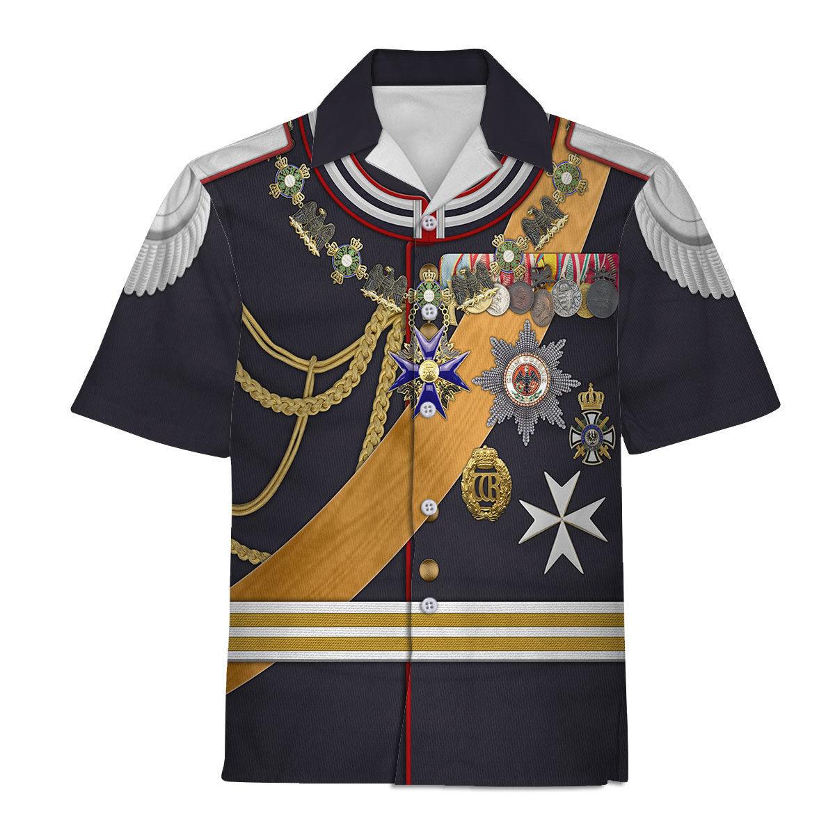 CustomsPig Kaiser Wilhelm II Gala Uniform with Degen German Empire Costume Hoodie Sweatshirt T-Shirt Tracksuit - CustomsPig.com