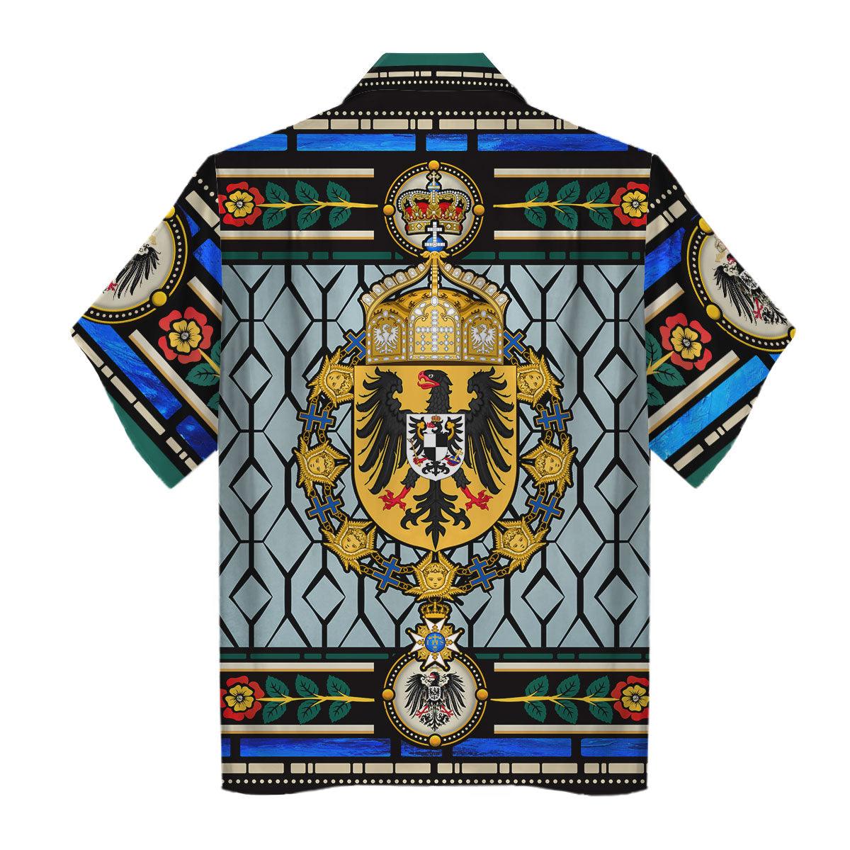 CustomsPig Kaiser Wilhelm II German Emperor Hawaiian Shirt Polo Shirt Beach short - CustomsPig.com