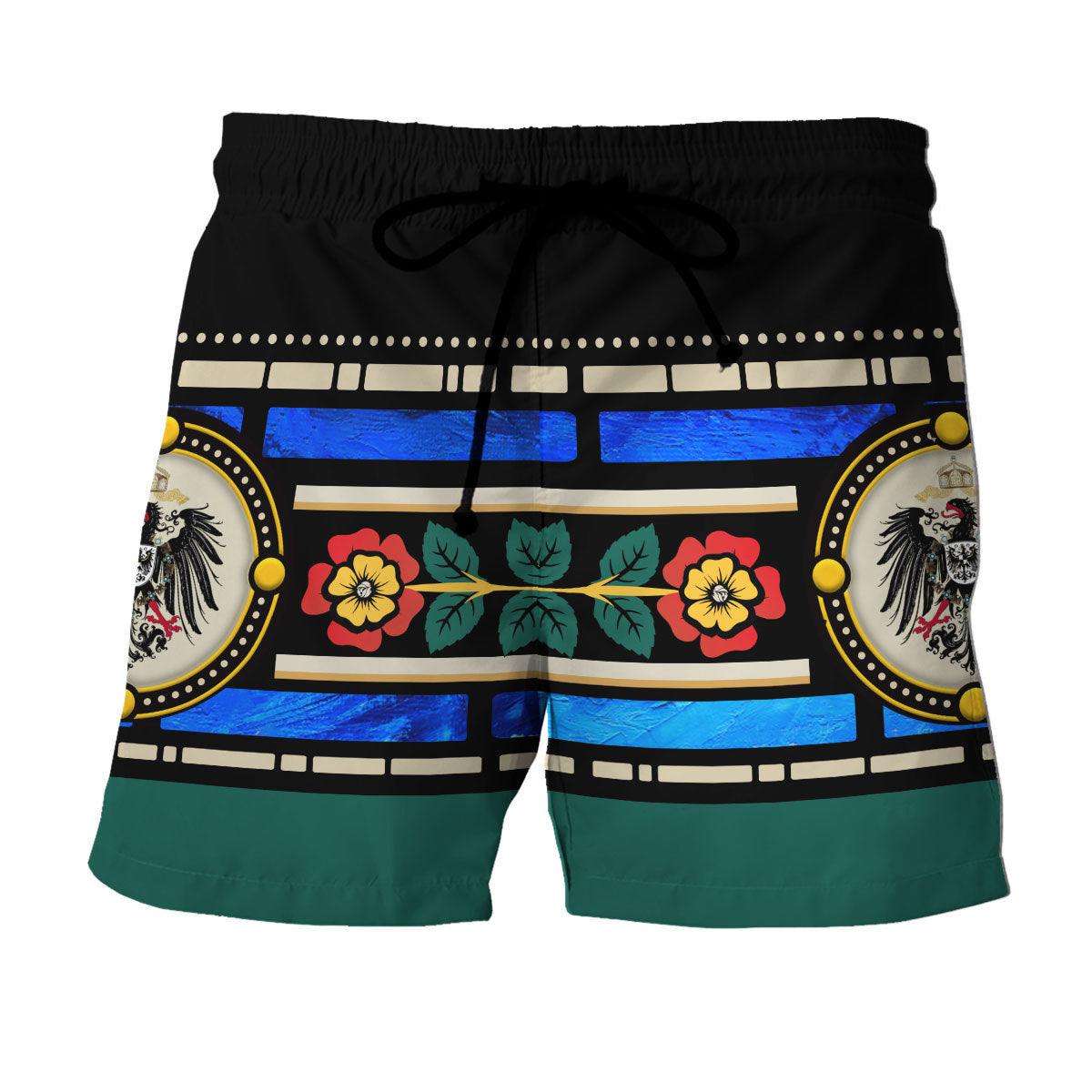 CustomsPig Kaiser Wilhelm II German Emperor Hawaiian Shirt Polo Shirt Beach short - CustomsPig.com