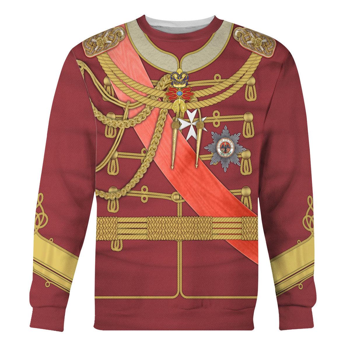 CustomsPig Kaiser Wilhelm II Uniform Austria-Hungary Costume Hoodie Sweatshirt T-Shirt Tracksuit - CustomsPig.com