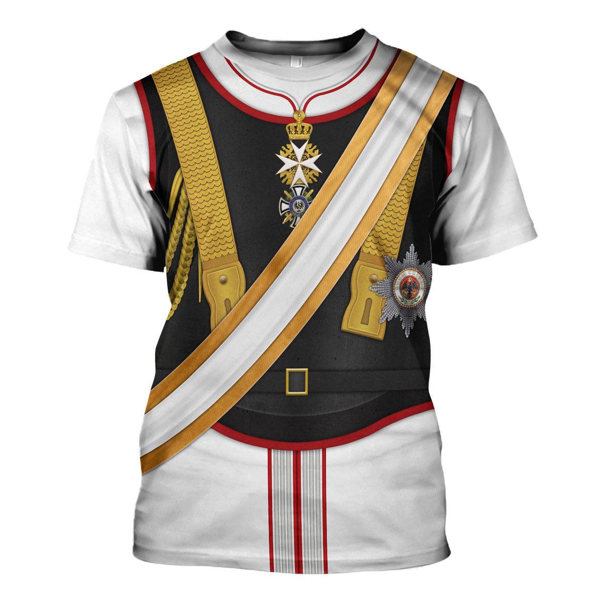 Gearhomie Kaiser Wilhelm II Uniform Garde du German Emperor Costume Hoodie Sweatshirt T-Shirt Tracksuit - Gearhomie.com
