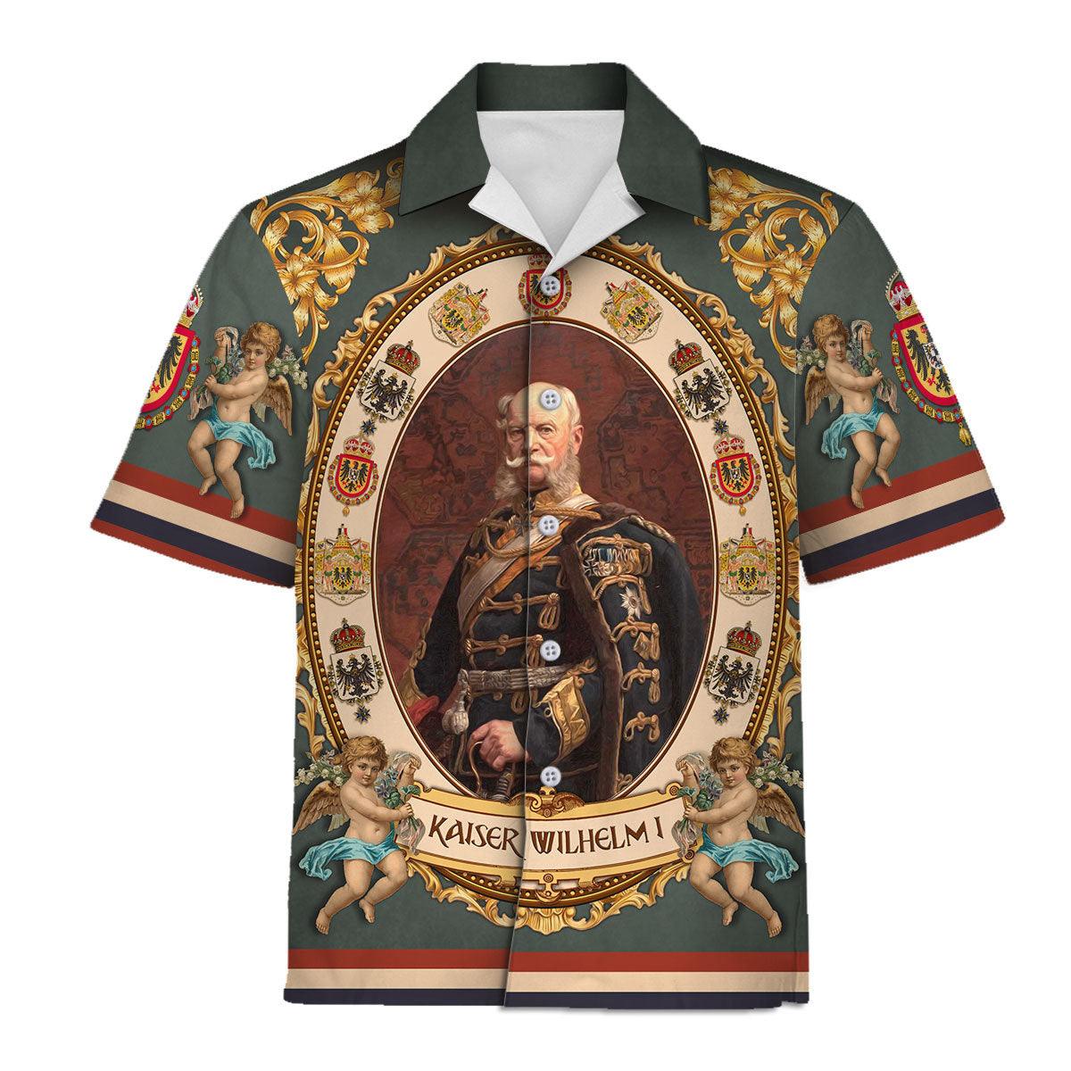 CustomsPig Kaiser William I German Emperor Hawaiian Shirt Polo Shirt Beach short - CustomsPig.com