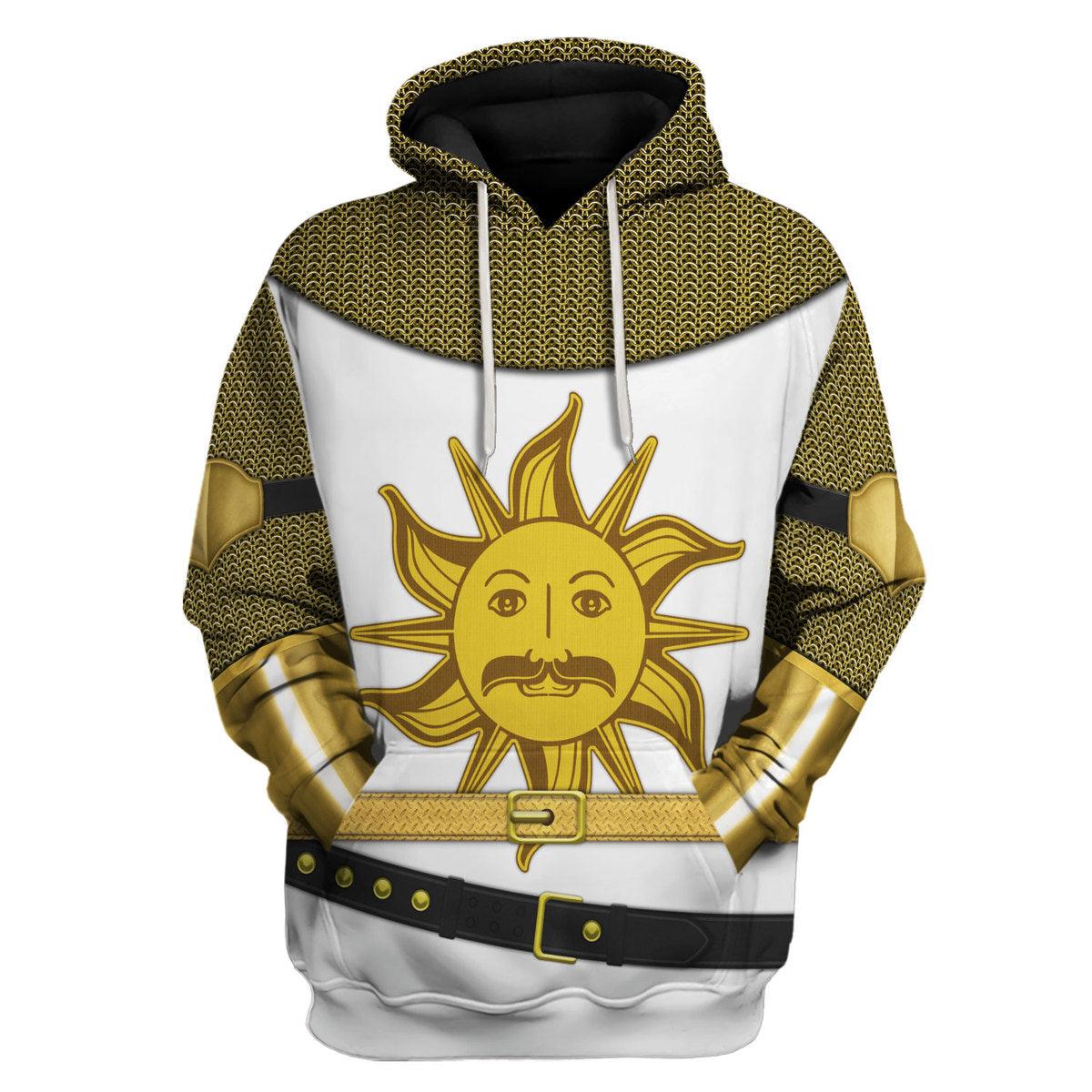 CustomsPig King Arthur Knight Costume Hoodie Sweatshirt T-Shirt Tracksuit