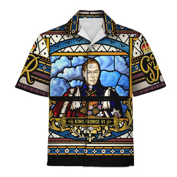 Gearhomie King George VI Coronation Hawaiian Shirt Polo Shirt - Gearhomie.com
