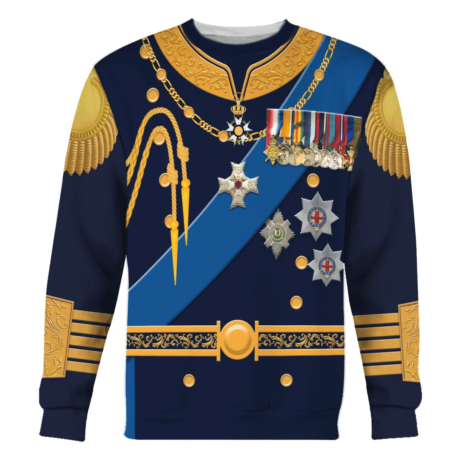 Gearhomie King George VI King of United Kingdom Costume Hoodie Sweatshirt T-Shirt Tracksuit - Gearhomie.com