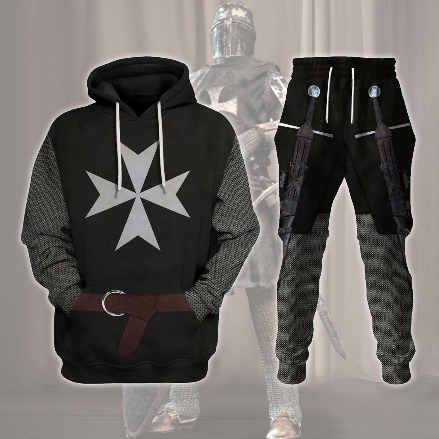 Gearhomie Knight Hospitaller Costume Hoodie Sweatshirt T-Shirt Tracksuit - Gearhomie.com