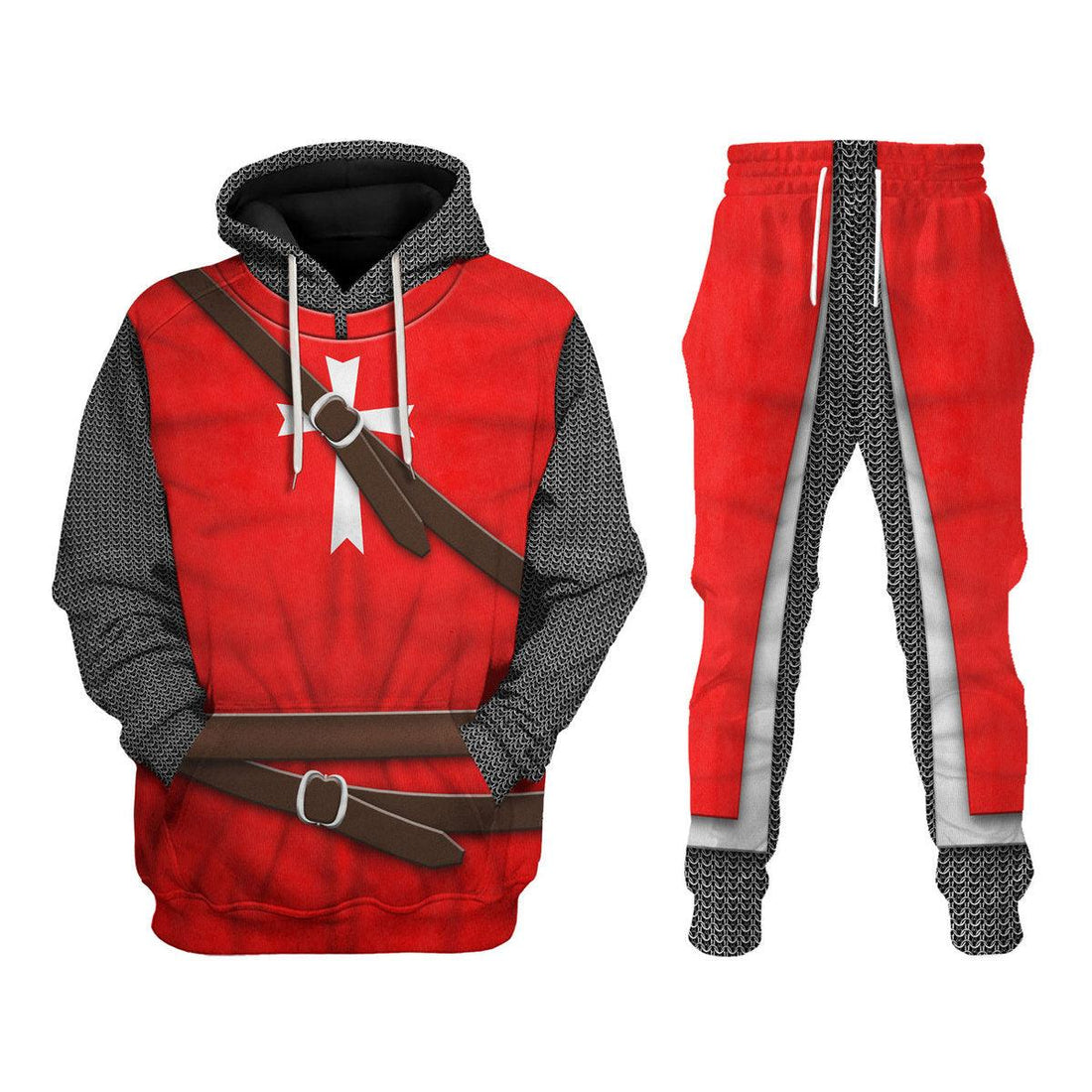 Gearhomie Knight Hospitaller of Saint John Costume Hoodie Sweatshirt T-Shirt Tracksuit - Gearhomie.com