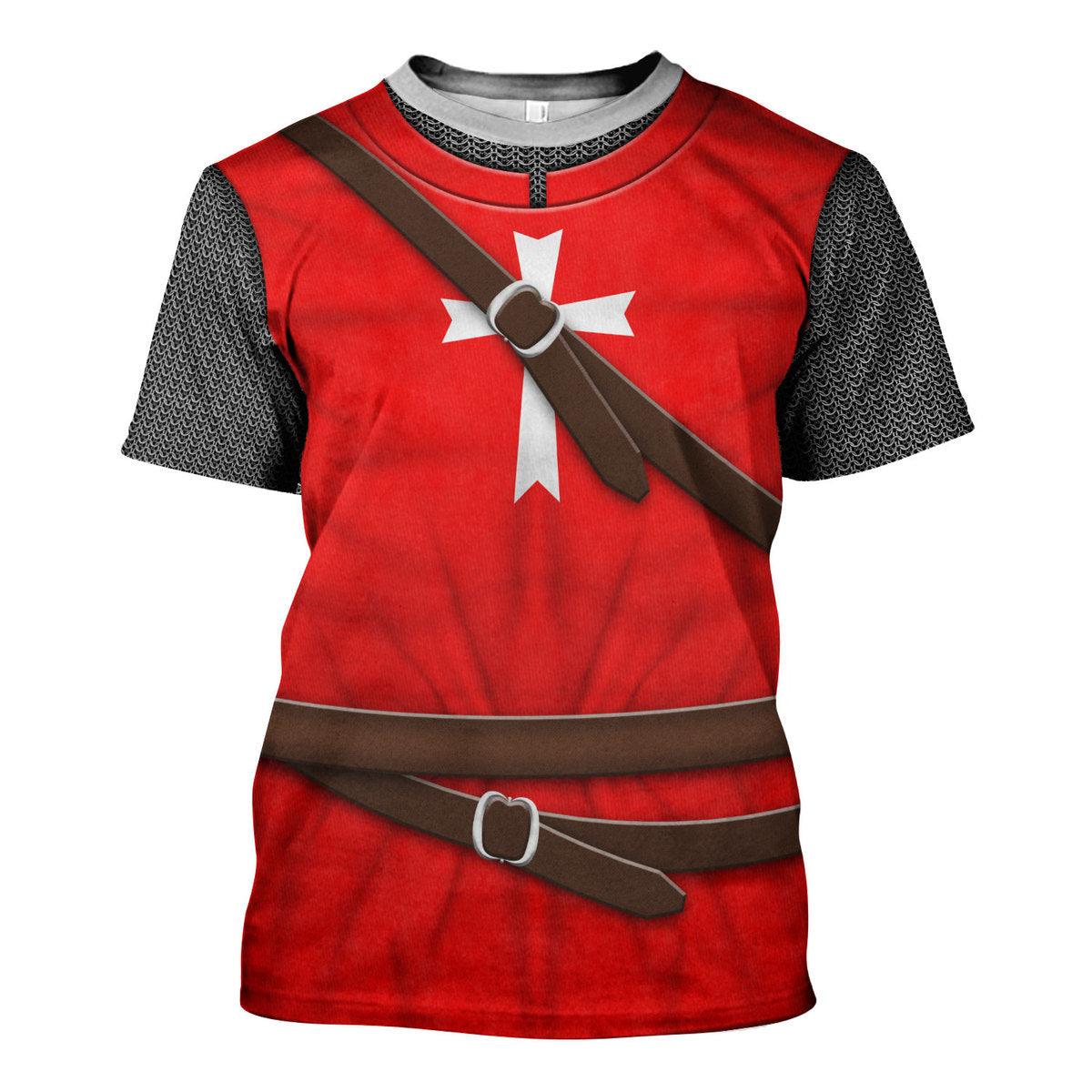 CustomsPig Knight Hospitaller of Saint John Costume Hoodie Sweatshirt T-Shirt Tracksuit - CustomsPig.com