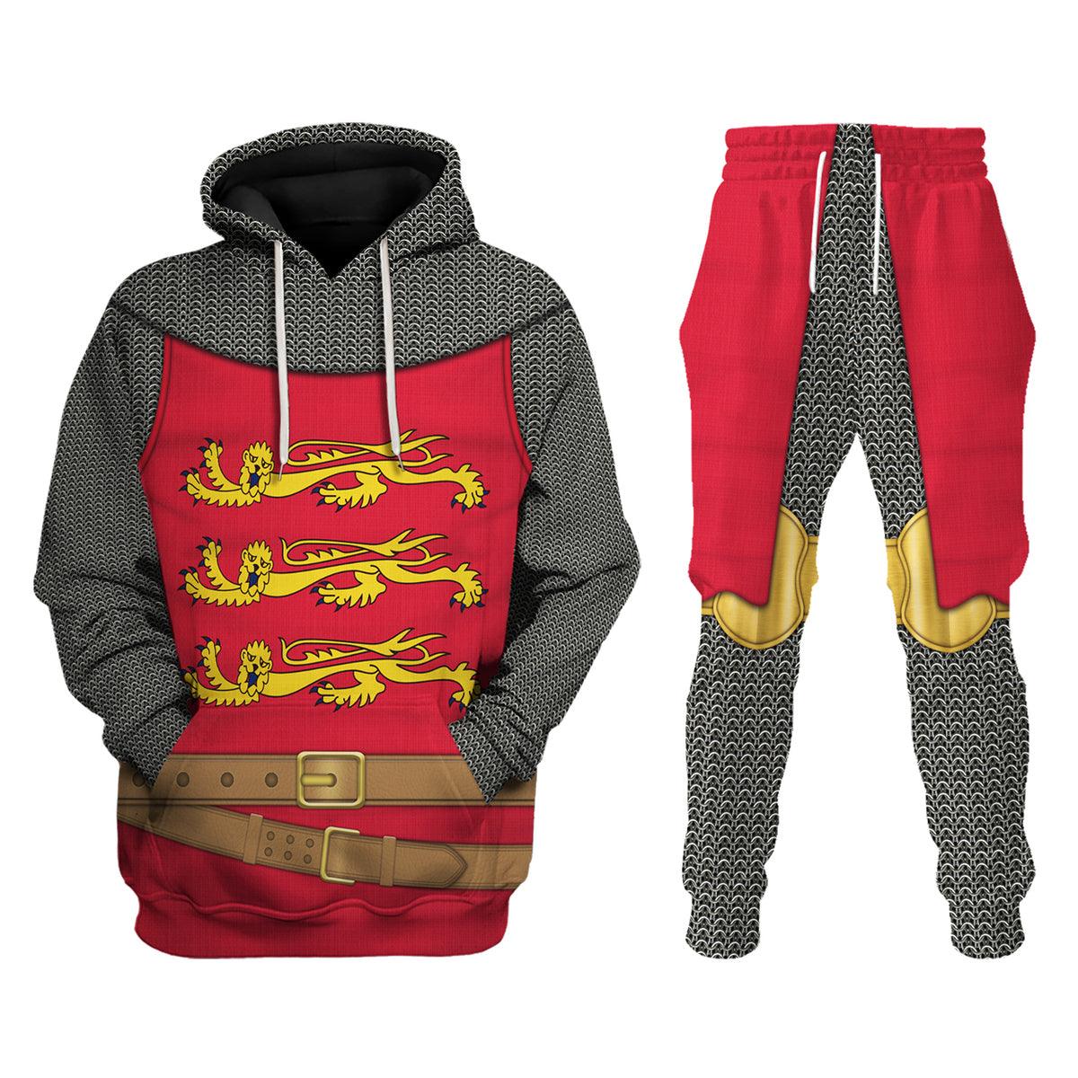 CustomsPig Knights Angevin Empire Costume Hoodie Sweatshirt T-Shirt Tracksuit - CustomsPig.com