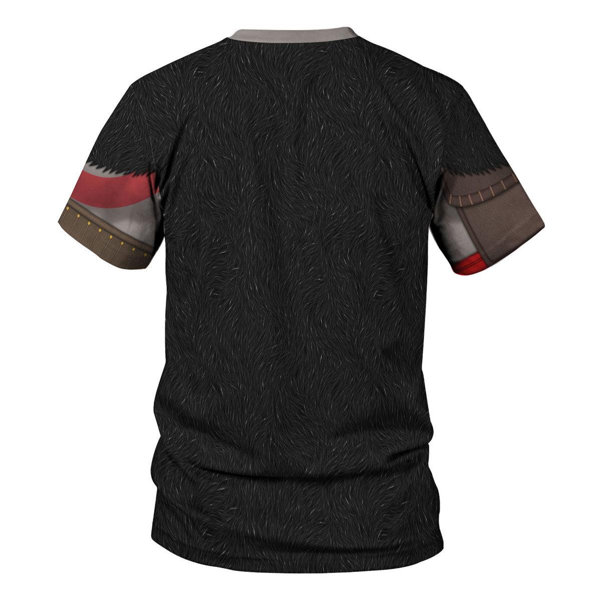 Gearhomie Kratos Costume Hoodie Sweatshirt T-Shirt Sweatpants - Gearhomie.com