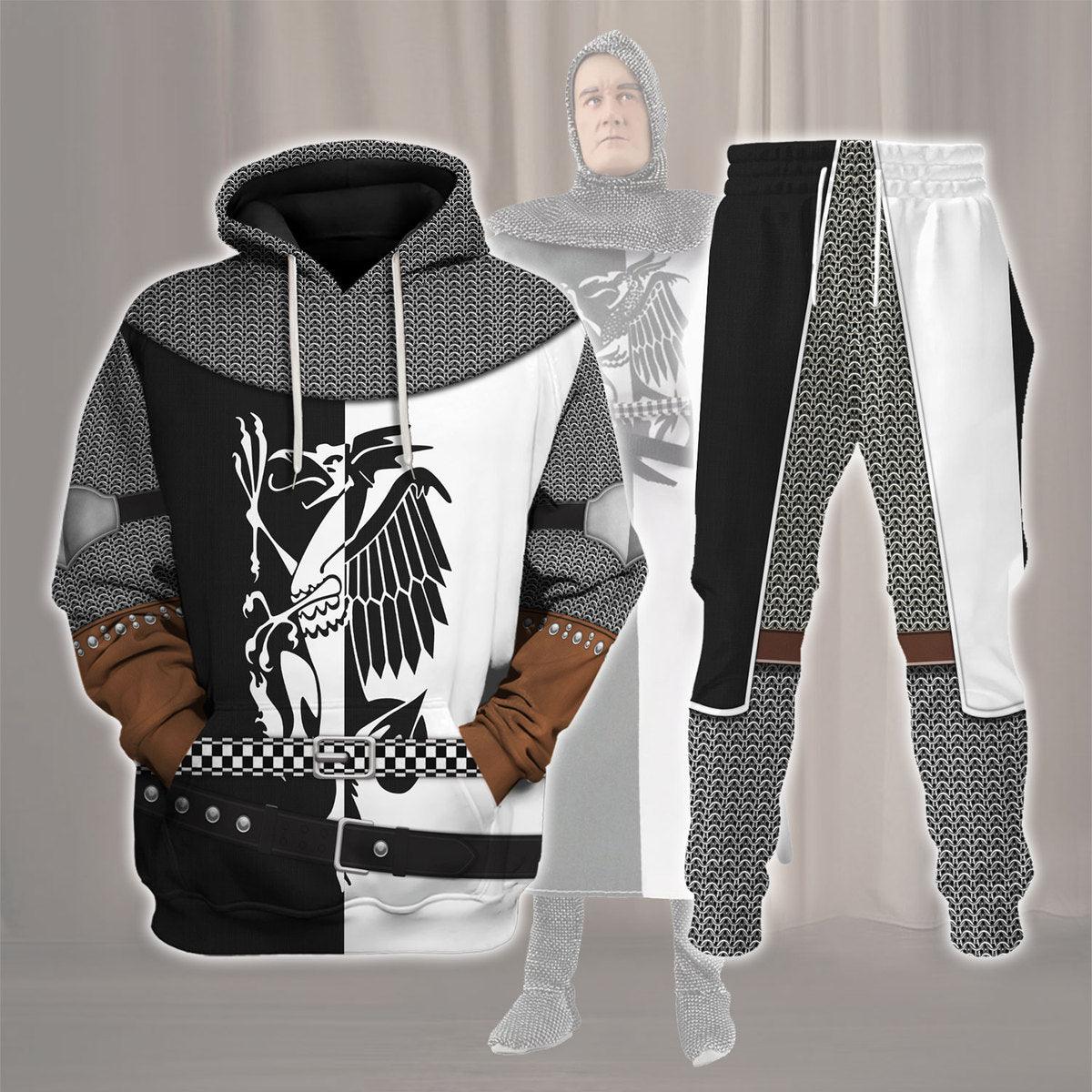 CustomsPig Lancelot Knight Costume Hoodie Sweatshirt T-Shirt Tracksuit - CustomsPig.com