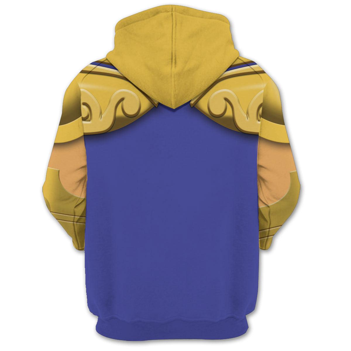 CustomsPig Leo Aiolia Saint Seiya Costume Hoodie Sweatshirt T-Shirt Tracksuit - DucG