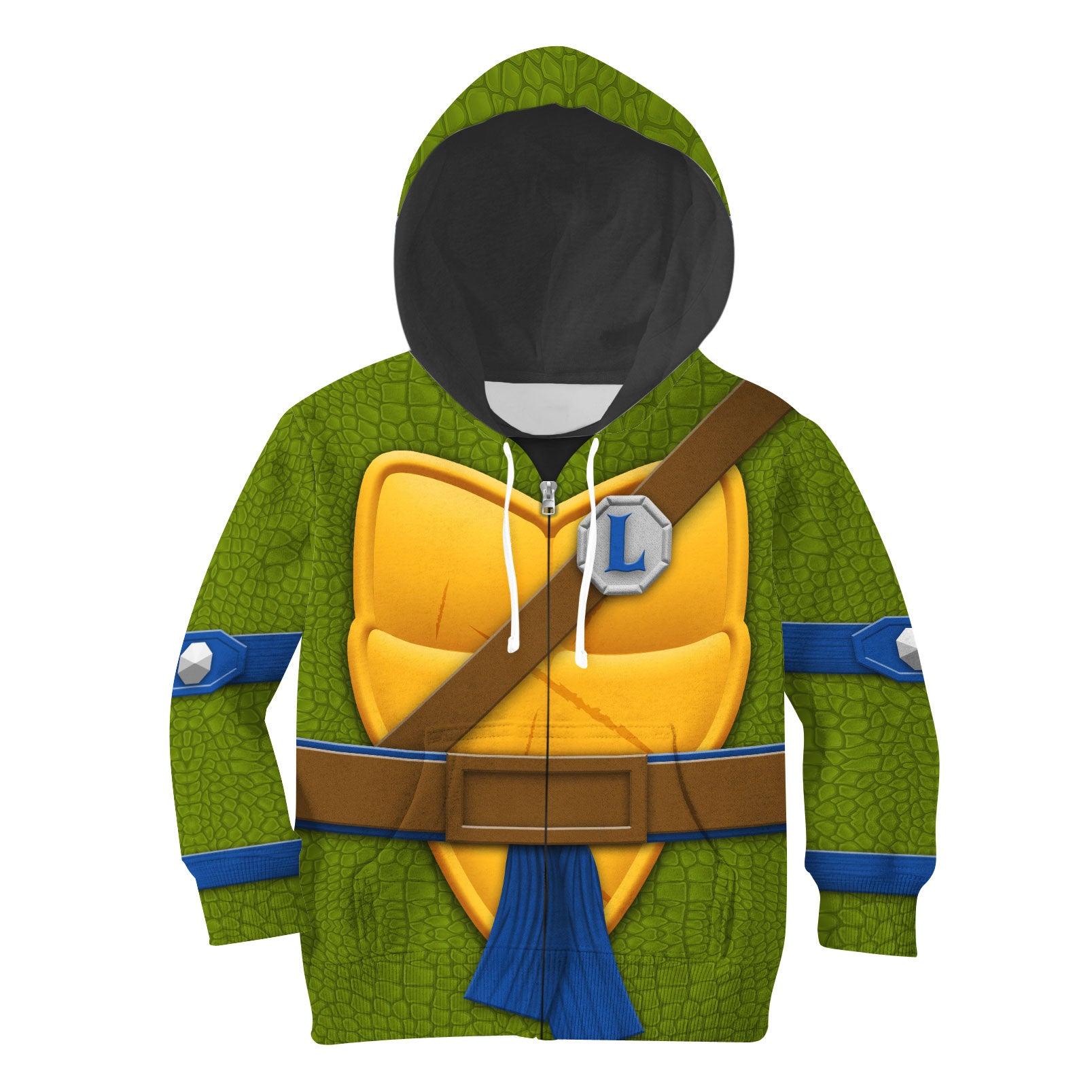 CustomsPig Leonarrdo Costume Cosplay Kid Hoodie Sweatshirt T-Shirt - CustomsPig.com