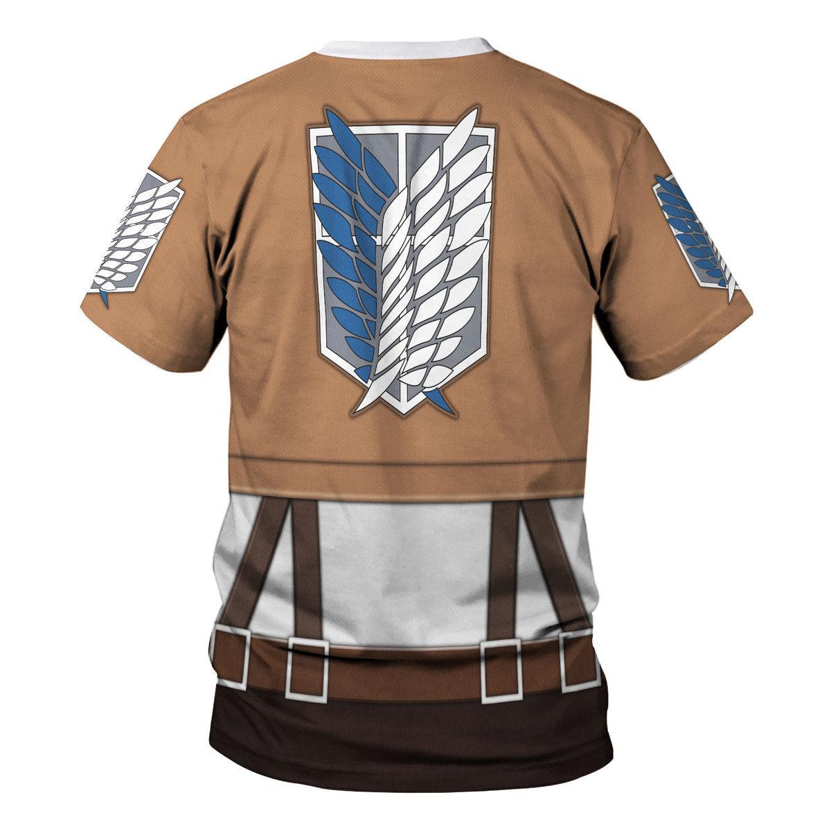 Gearhomie Levi Ackerman Costume Hoodie Sweatshirt T-Shirt Sweatpants - Gearhomie.com