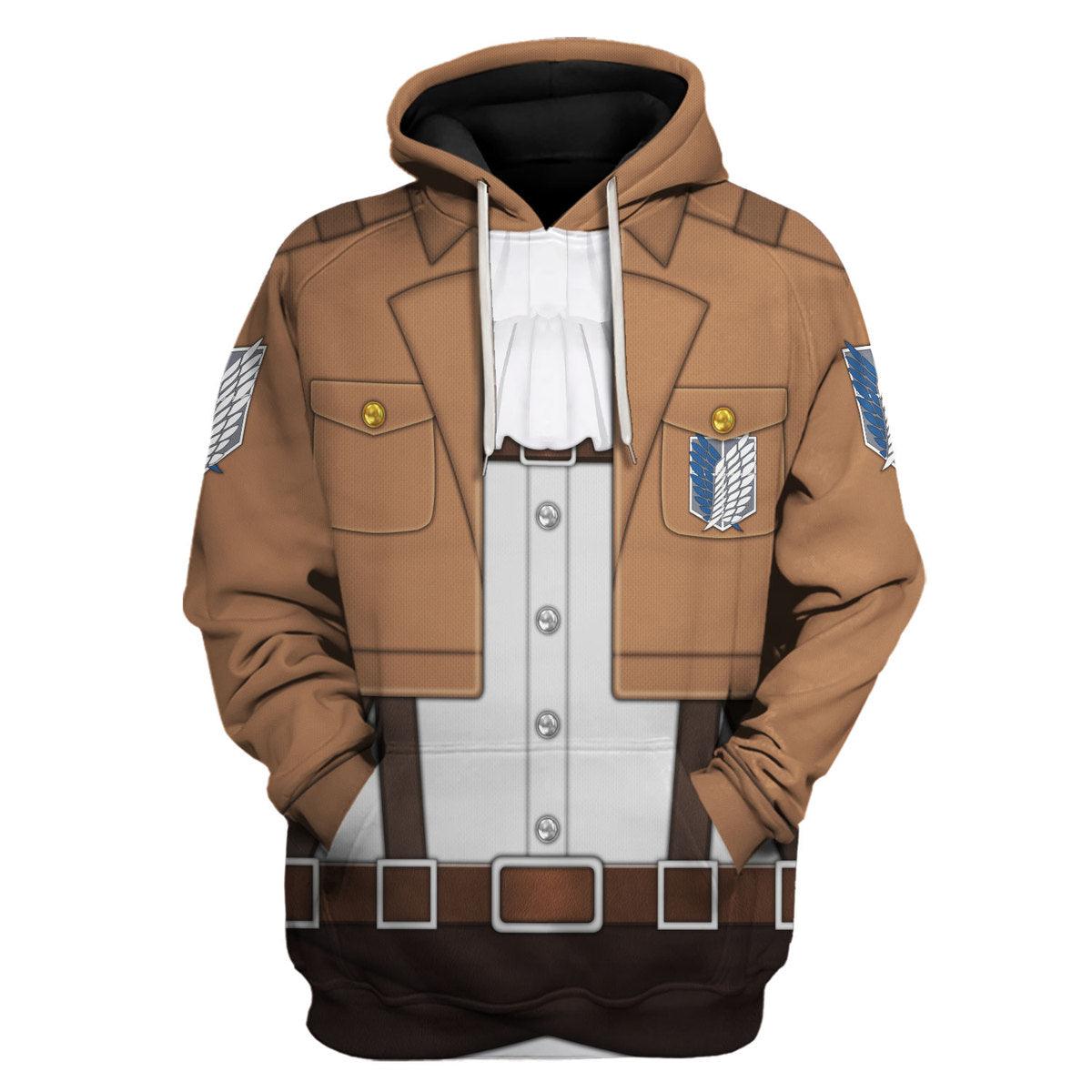 CustomsPig Levi Ackerman Costume Hoodie Sweatshirt T-Shirt Sweatpants