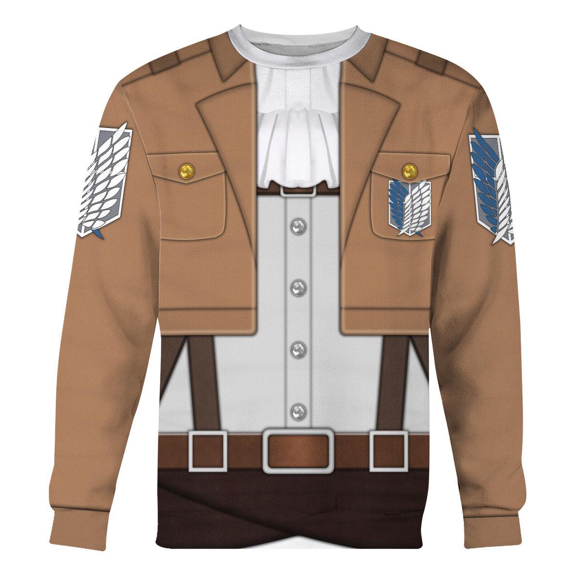 Gearhomie Levi Ackerman Costume Hoodie Sweatshirt T-Shirt Sweatpants - Gearhomie.com