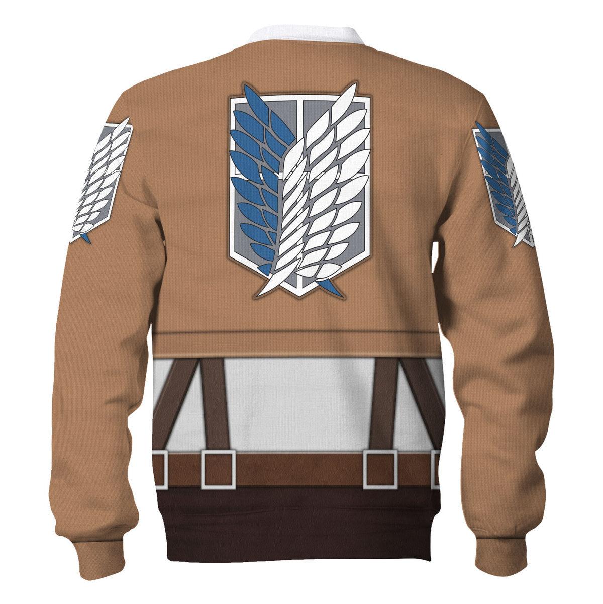 Gearhomie Levi Ackerman Costume Hoodie Sweatshirt T-Shirt Sweatpants - Gearhomie.com