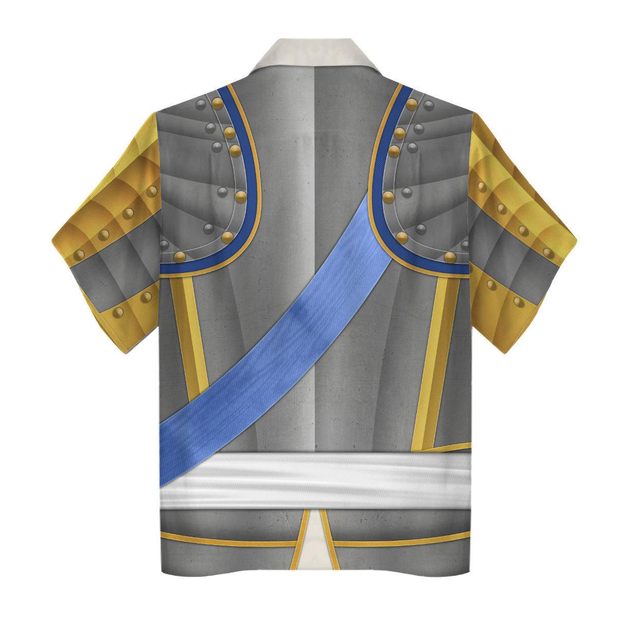 Gearhomie Louis Louis XV of France Armour Costume All Over Print Hoodie Sweatshirt T-Shirt Tracksuit - Gearhomie.com