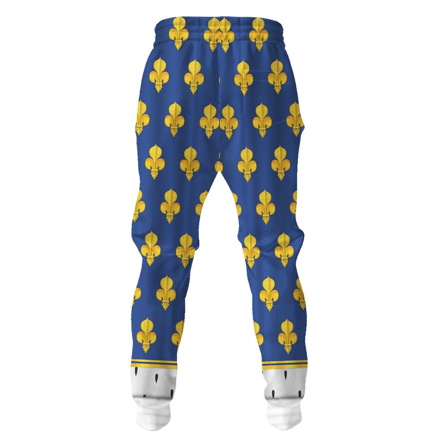 Gearhomie Louis XIV of France in Coronation Robes Costume All Over Print Hoodie Sweatshirt T-Shirt Tracksuit - Gearhomie.com