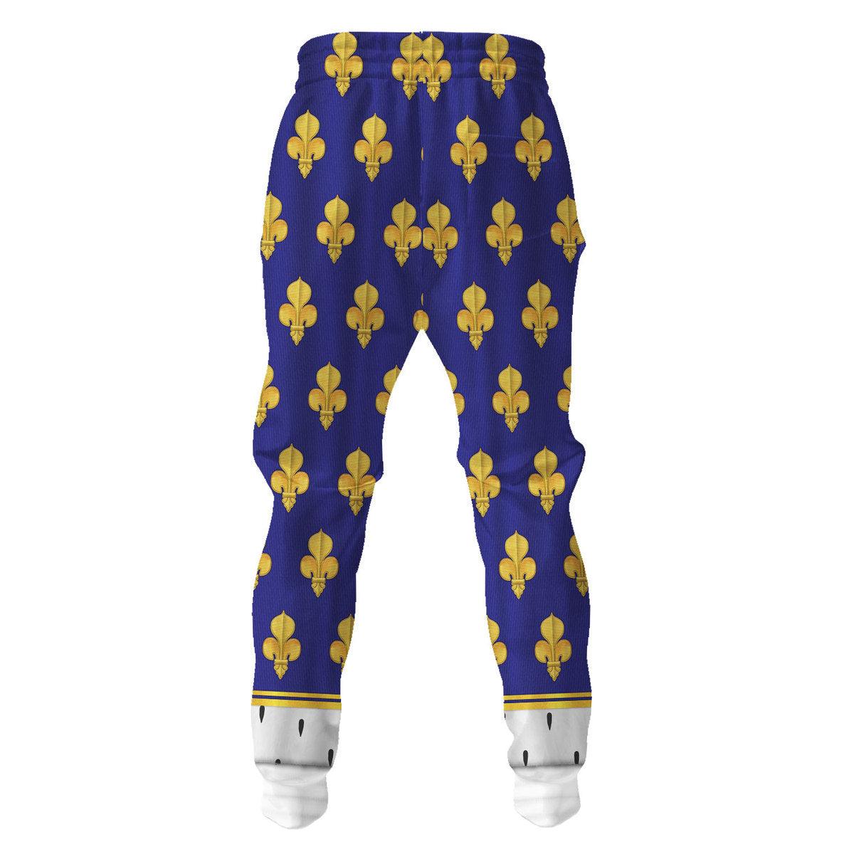 Gearhomie Louis XV of France in Coronation Robes Costume All Over Print Hoodie Sweatshirt T-Shirt Tracksuit - Gearhomie.com