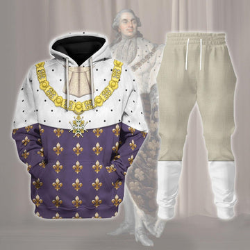 Gearhomie Louis XVI King Of France Costume Hoodie Sweatshirt T-Shirt Tracksuit - Gearhomie.com