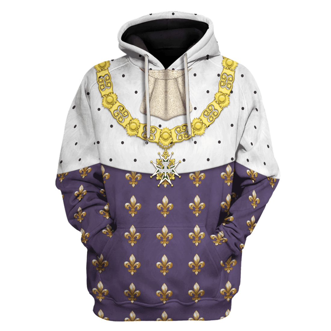 Gearhomie Louis XVI King Of France Costume Hoodie Sweatshirt T-Shirt Tracksuit - Gearhomie.com