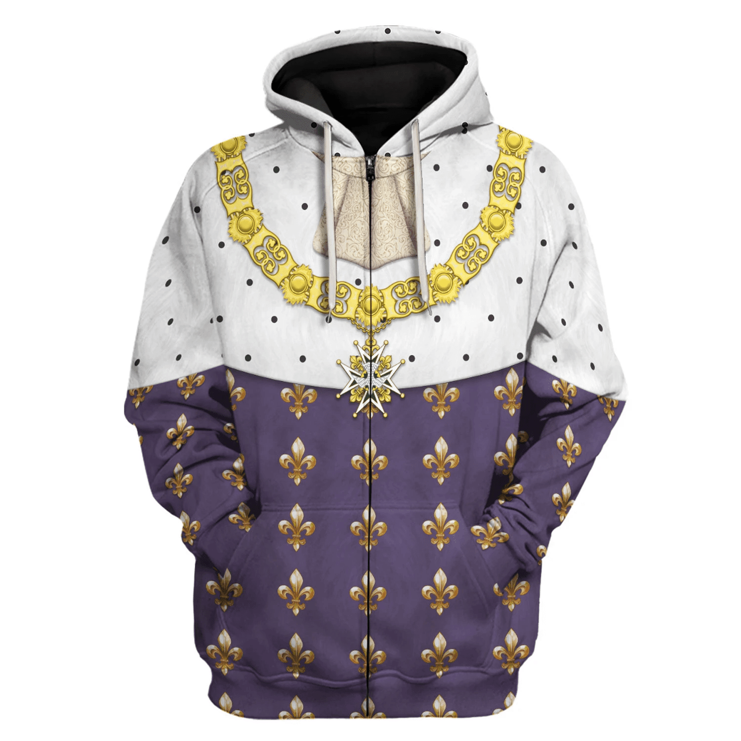 Gearhomie Louis XVI King Of France Costume Hoodie Sweatshirt T-Shirt Tracksuit - Gearhomie.com