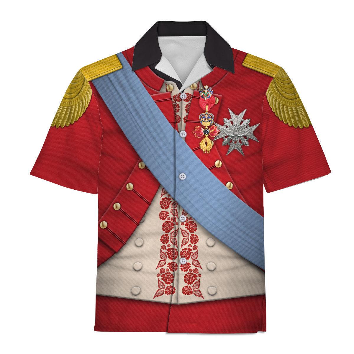 CustomsPig Louis XVI of France Uniform All Over Print Hoodie Sweatshirt T-Shirt Tracksuit - CustomsPig.com