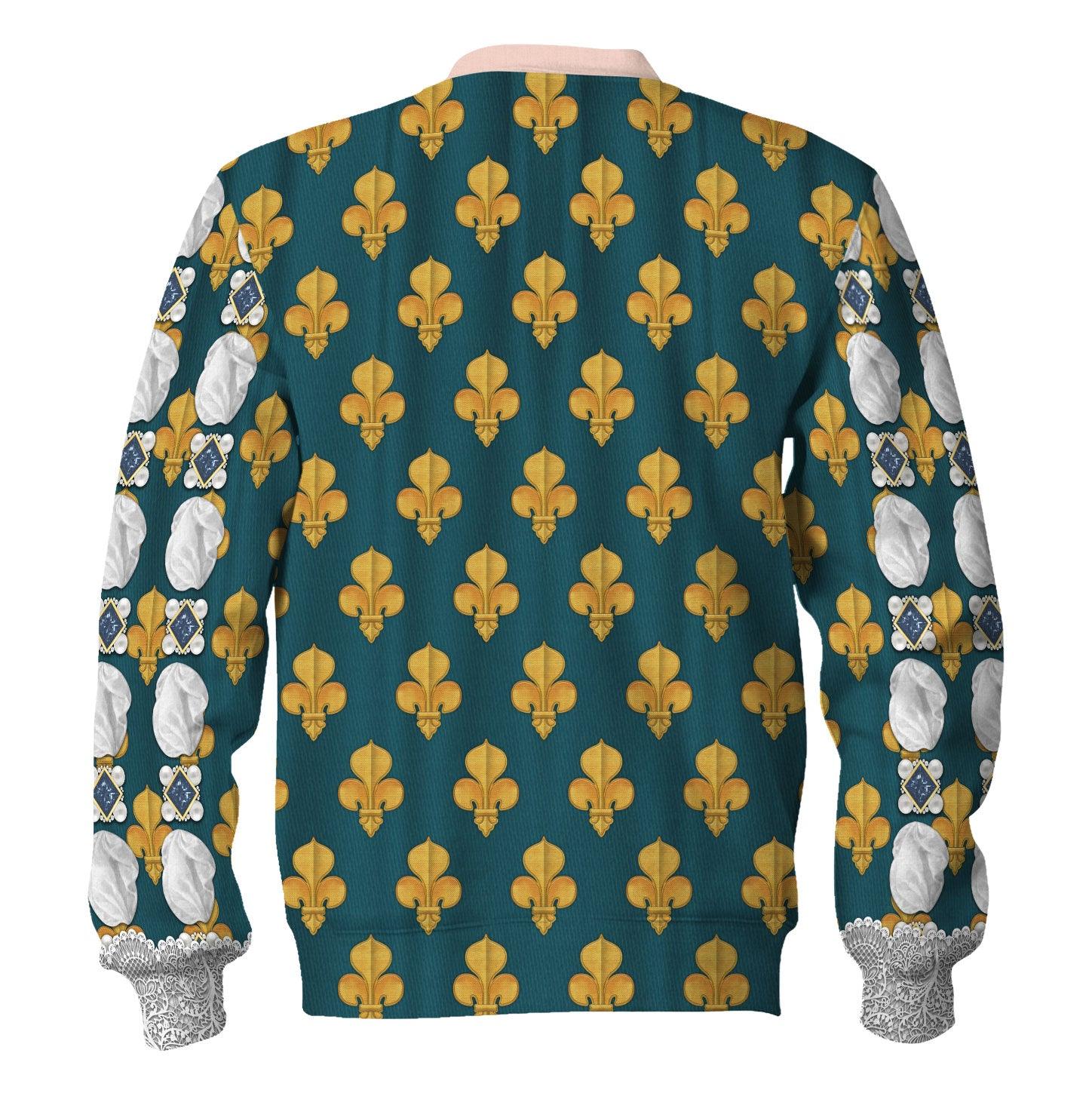 CustomsPig Marie de Medici Queen of France Costume All Over Print Hoodie Sweatshirt T-Shirt Tracksuit - CustomsPig.com