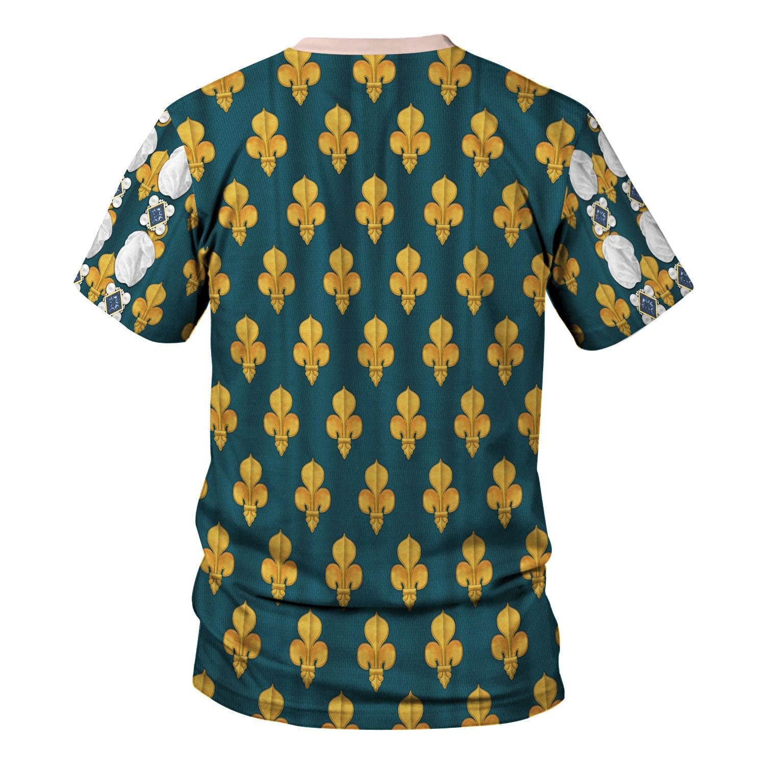 CustomsPig Marie de Medici Queen of France Costume All Over Print Hoodie Sweatshirt T-Shirt Tracksuit - CustomsPig.com