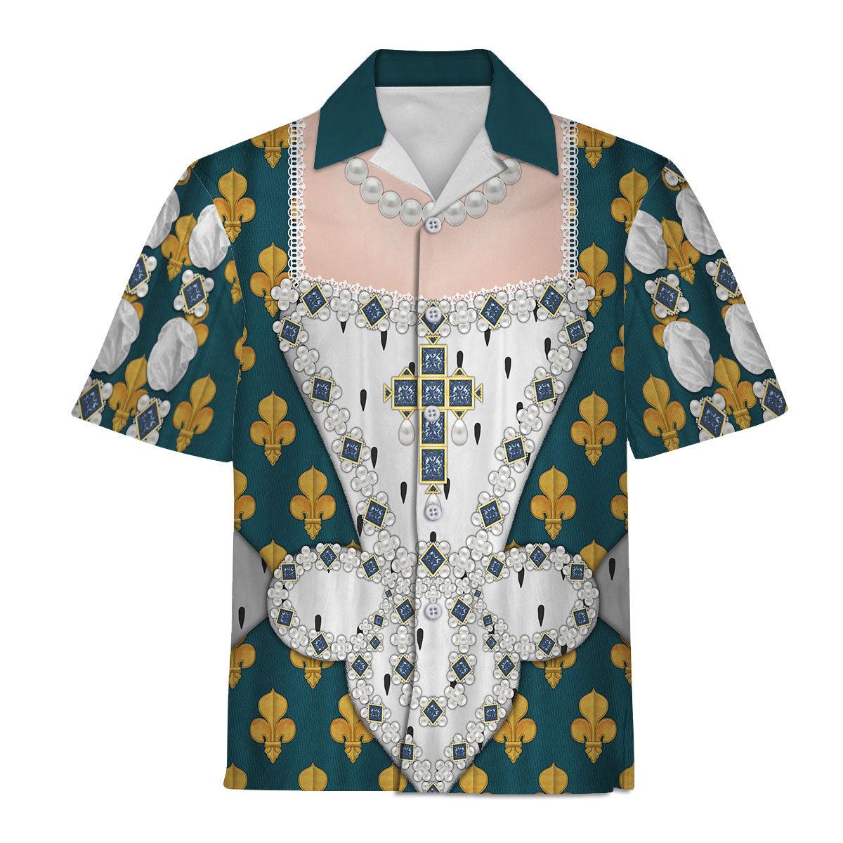 Gearhomie Marie de Medici Queen of France Costume All Over Print Hoodie Sweatshirt T-Shirt Tracksuit - Gearhomie.com