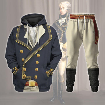  CustomsPig Marquis de Lafayette American Revolutionary War Costume Hoodie Sweatshirt T-Shirt Tracksuit -  CustomsPig.com