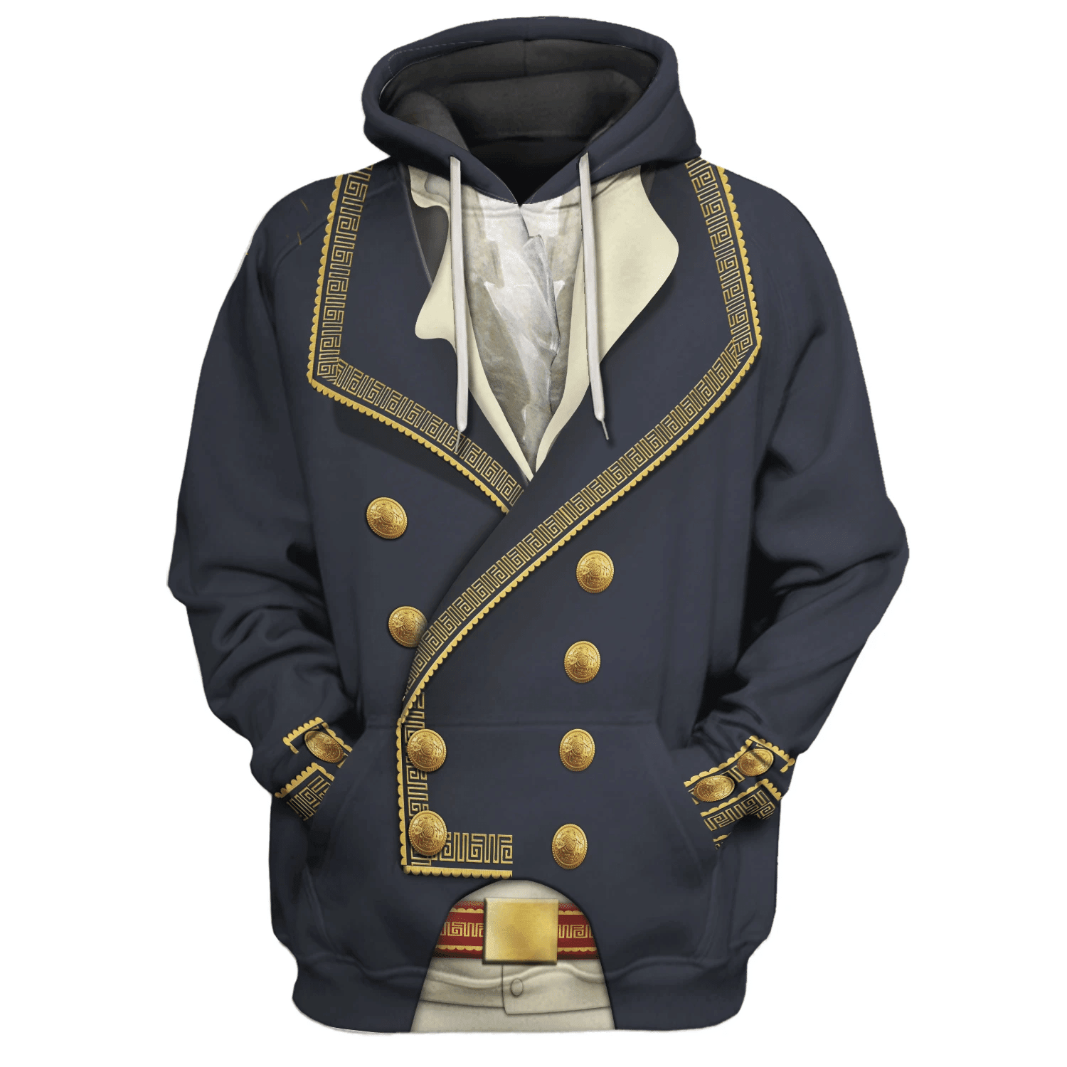 Gearhomie Marquis de Lafayette American Revolutionary War Costume Hoodie Sweatshirt T-Shirt Tracksuit - Gearhomie.com