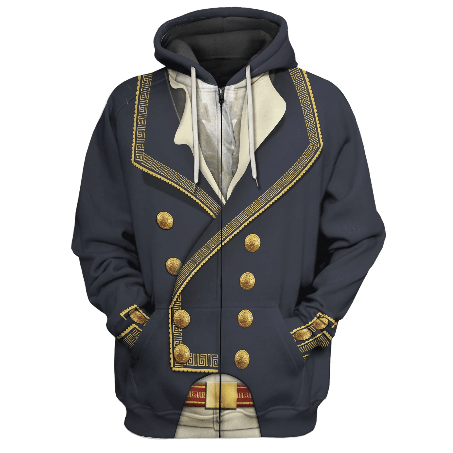 Gearhomie Marquis de Lafayette American Revolutionary War Costume Hoodie Sweatshirt T-Shirt Tracksuit - Gearhomie.com