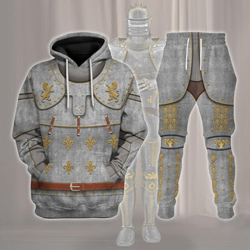 Gearhomie Medieval Suit of Armor Costume Hoodie Sweatshirt T-Shirt Tracksuit - Gearhomie.com