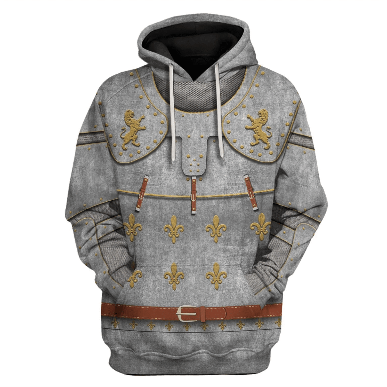 Gearhomie Medieval Suit of Armor Costume Hoodie Sweatshirt T-Shirt Tracksuit - Gearhomie.com